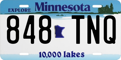 MN license plate 848TNQ