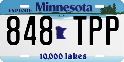 MN license plate 848TPP