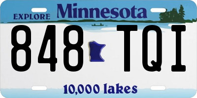 MN license plate 848TQI