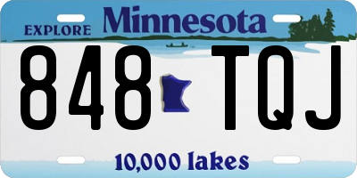 MN license plate 848TQJ