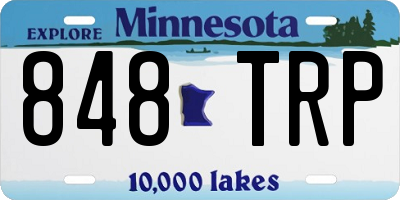 MN license plate 848TRP