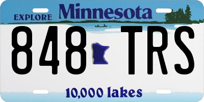 MN license plate 848TRS