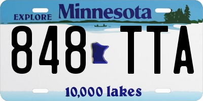 MN license plate 848TTA