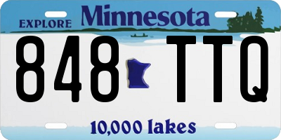 MN license plate 848TTQ