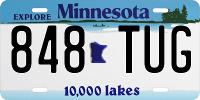 MN license plate 848TUG
