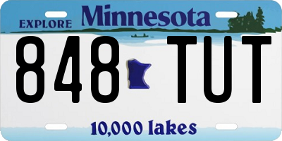 MN license plate 848TUT