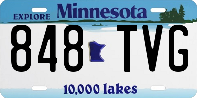MN license plate 848TVG