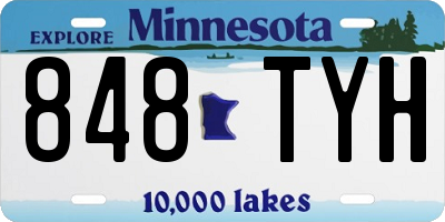 MN license plate 848TYH