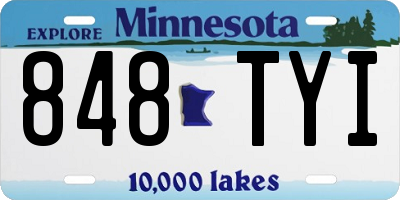 MN license plate 848TYI