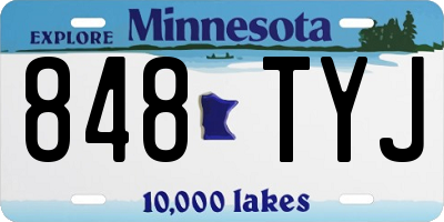 MN license plate 848TYJ
