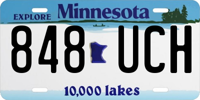 MN license plate 848UCH
