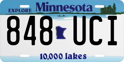 MN license plate 848UCI