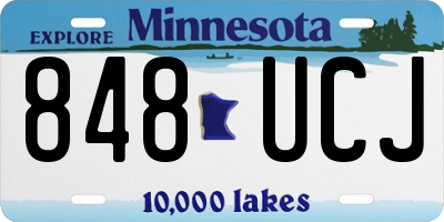 MN license plate 848UCJ