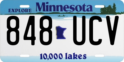 MN license plate 848UCV