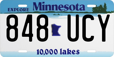 MN license plate 848UCY