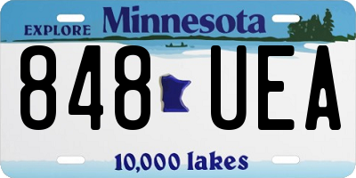 MN license plate 848UEA