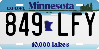 MN license plate 849LFY