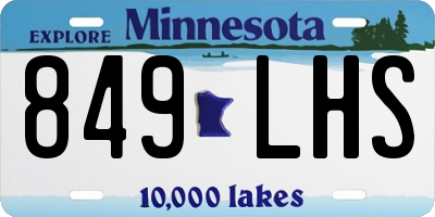 MN license plate 849LHS