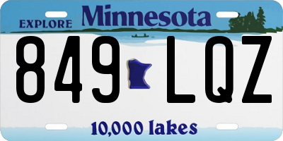 MN license plate 849LQZ