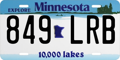 MN license plate 849LRB