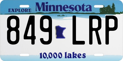 MN license plate 849LRP