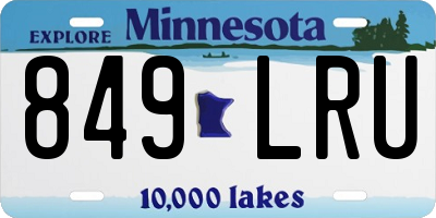MN license plate 849LRU
