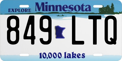MN license plate 849LTQ
