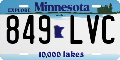 MN license plate 849LVC