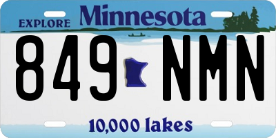 MN license plate 849NMN