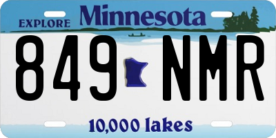 MN license plate 849NMR