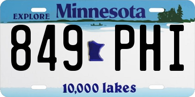 MN license plate 849PHI