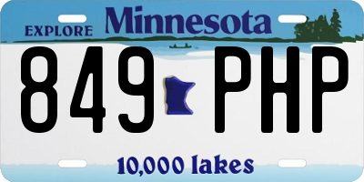 MN license plate 849PHP