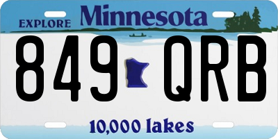 MN license plate 849QRB
