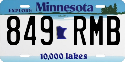 MN license plate 849RMB