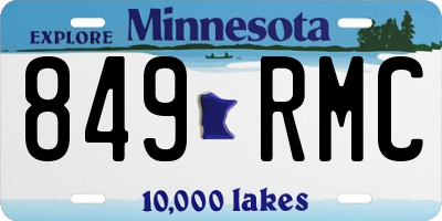MN license plate 849RMC