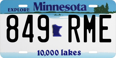 MN license plate 849RME