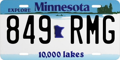 MN license plate 849RMG