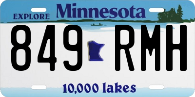 MN license plate 849RMH