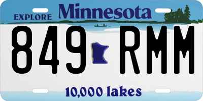 MN license plate 849RMM