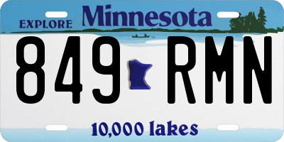 MN license plate 849RMN