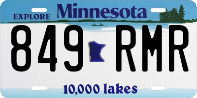 MN license plate 849RMR