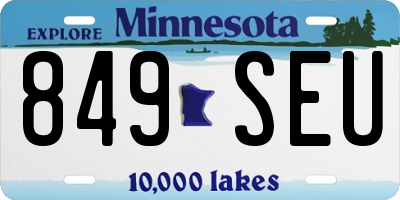 MN license plate 849SEU