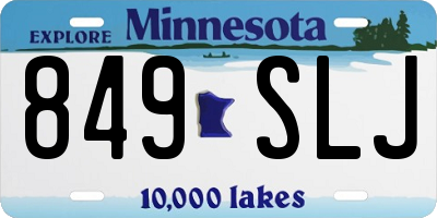 MN license plate 849SLJ