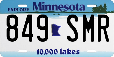 MN license plate 849SMR