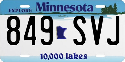 MN license plate 849SVJ