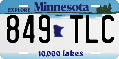 MN license plate 849TLC