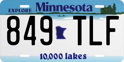 MN license plate 849TLF