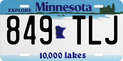 MN license plate 849TLJ