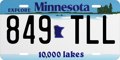 MN license plate 849TLL