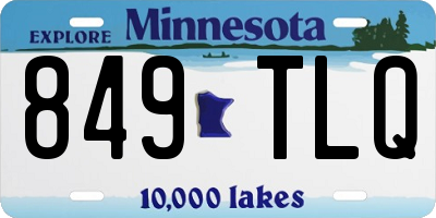 MN license plate 849TLQ